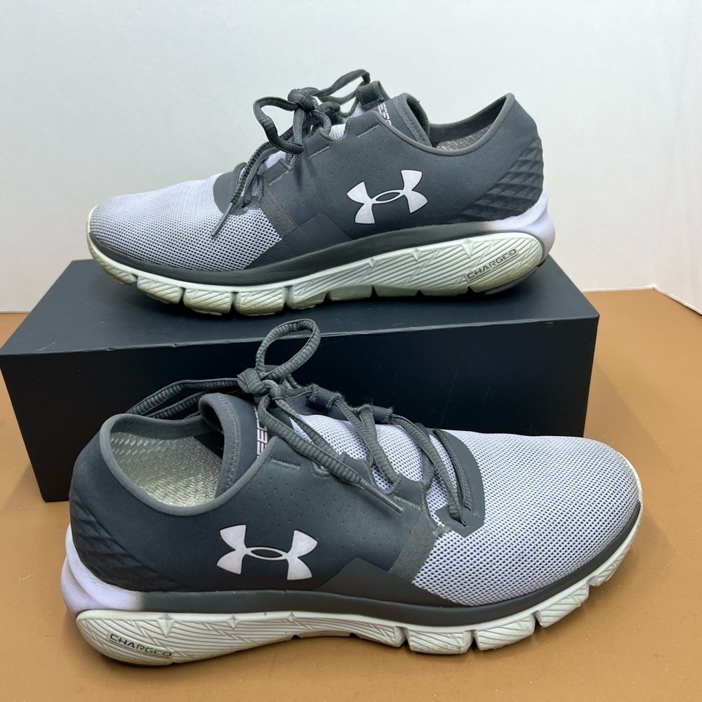 Under Armour  athletic shoes, lavender and gray color, size 8.5